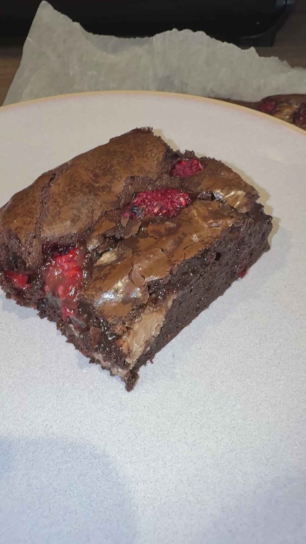 White Chocolate & Raspberry Brownies